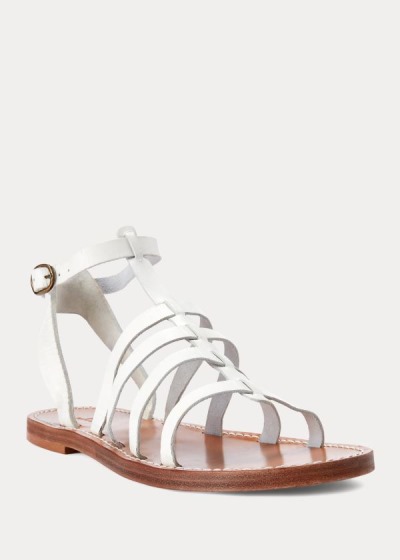 Women's Polo Ralph Lauren Julianne Leather Sandals | 095742QPC